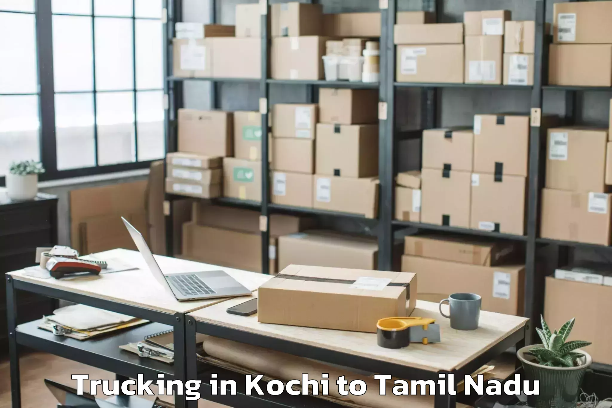 Affordable Kochi to Thottiyam Trucking